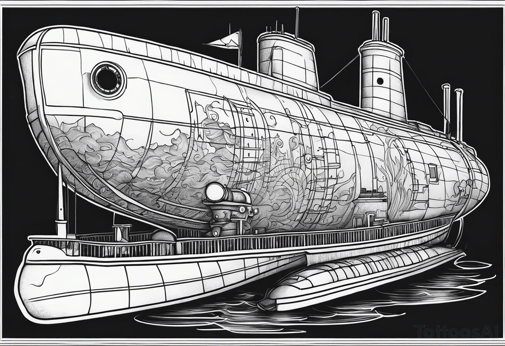 submarine tattoo idea