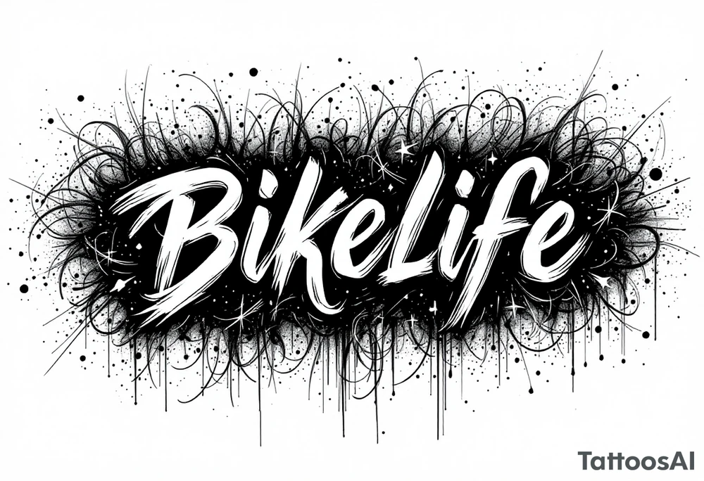 Bikelife tattoo simple text only tattoo idea