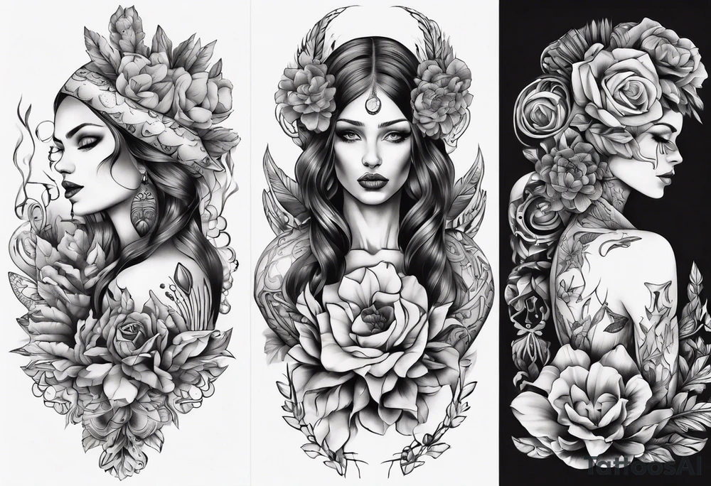 Beautiful Ukrainian Woman tattoo idea