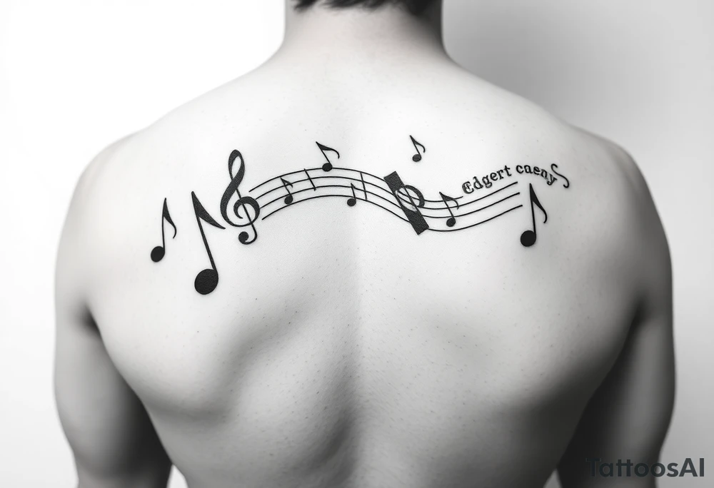 I need six separate tattoos One for each one of my kids. It would be cool if they all blend together. 
Connor Charley are twins
Connor is the musician and music notes are great 
Charley is an athlete and a bruiser 
Michael is in the Air Force
Bria is a queen and super fun 
Katie is my sunshine 
Cassie is deaf and very thoughtful. tattoo idea