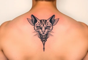 Egyptian cat tattoo idea