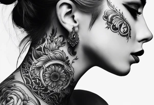 Bdsm dark romance hand around throat tattoo idea