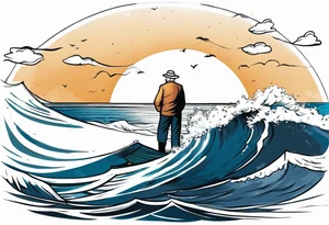 The Old Man and the Sea by Ernest Hemingway tattoo idea