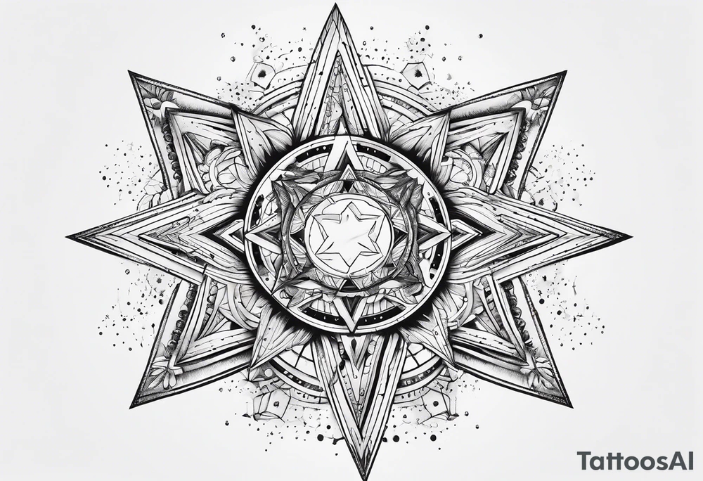 Gemini star constellation tattoo idea