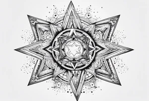 Gemini star constellation tattoo idea