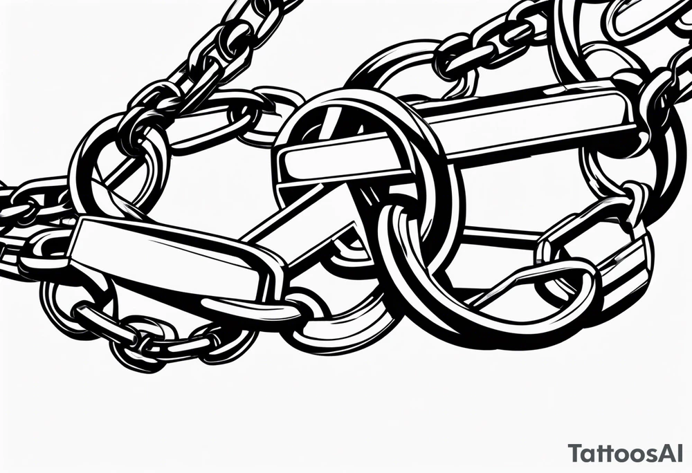 tattoo broken chain tattoo idea