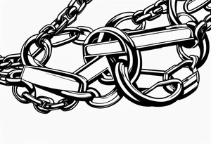 tattoo broken chain tattoo idea