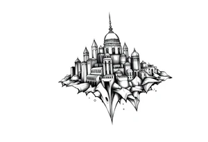 city of 
Atlantis tattoo idea