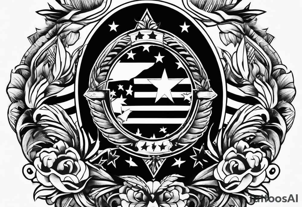 independence, freedom, courage, american tattoo idea