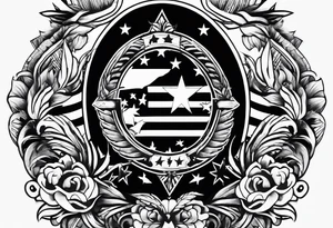 independence, freedom, courage, american tattoo idea