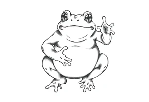 frog sumo wrestler tattoo idea