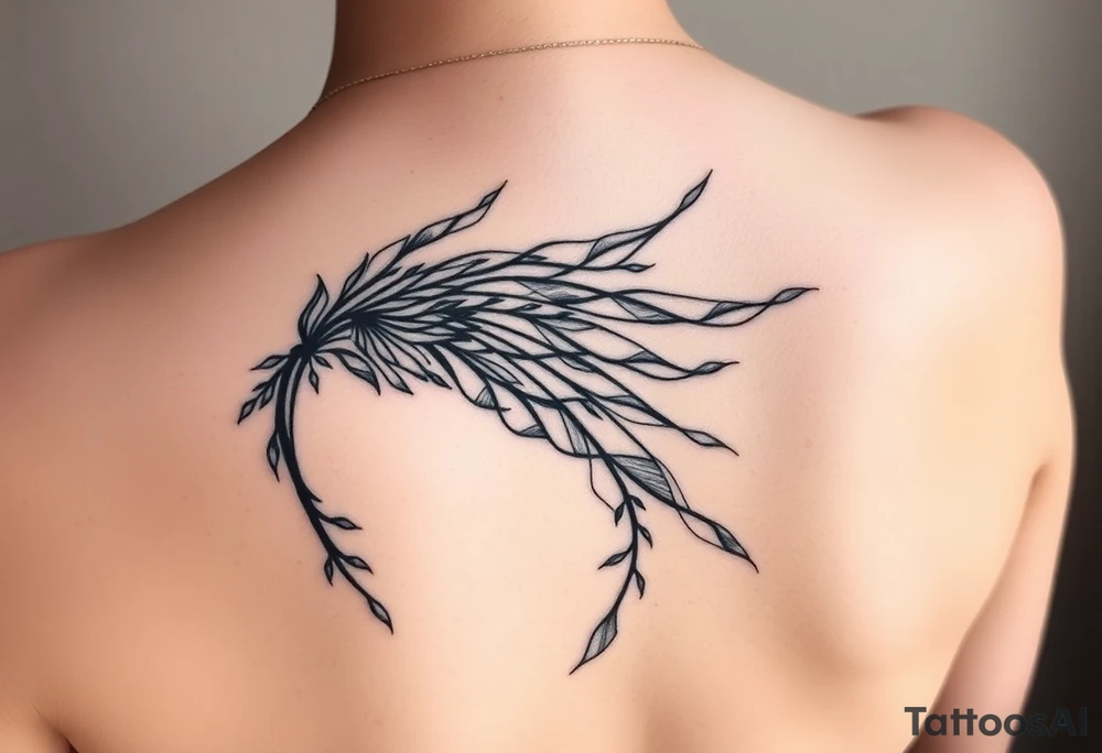 Wind blowing tattoo idea