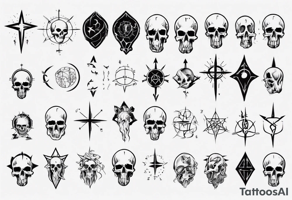 Combine science with Jesus, nothing satanic
or skulls tattoo idea