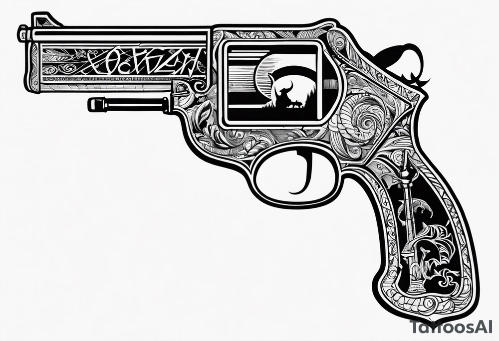 capricorn with sunglasses and a shotgun tattoo idea