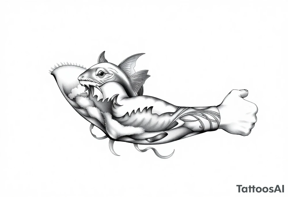 A beach/ocean theme to include something for my wife and child. tattoo idea