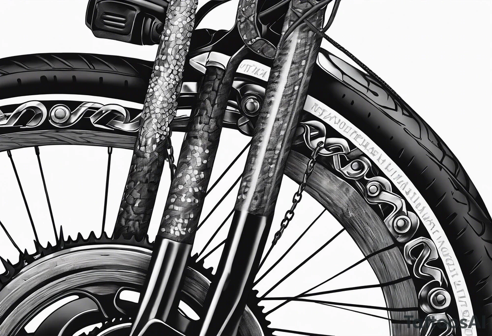 bicycle chain tattoo idea