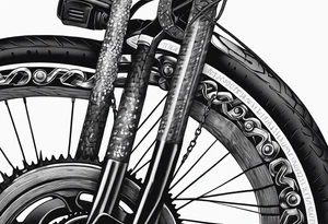 bicycle chain tattoo idea