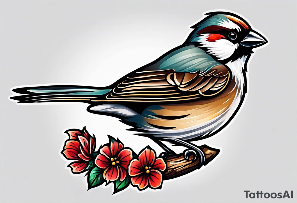 Sparrow tattoo idea