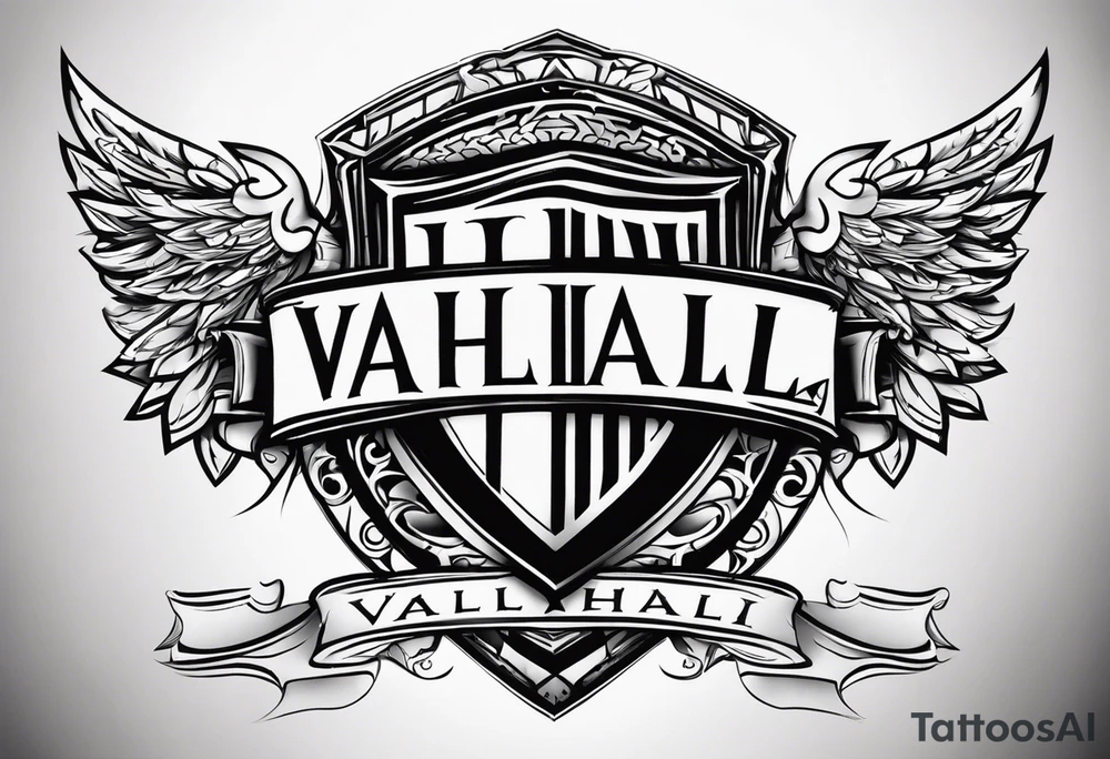 Valhalla shield tattoo idea