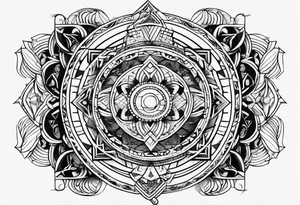 geometric figure tattoo idea