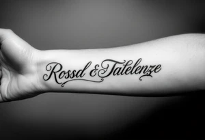 Combine the names rosela dashi and thellenze for a tattoo tattoo idea
