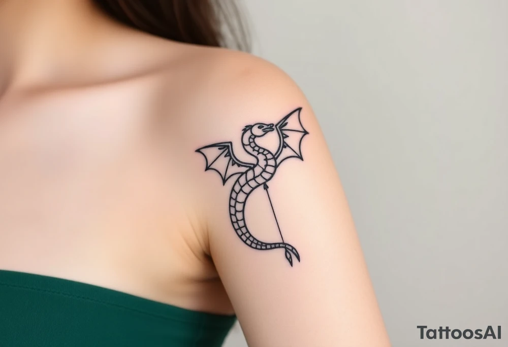 angel and dragon tattoo idea