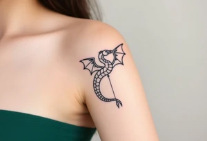 angel and dragon tattoo idea