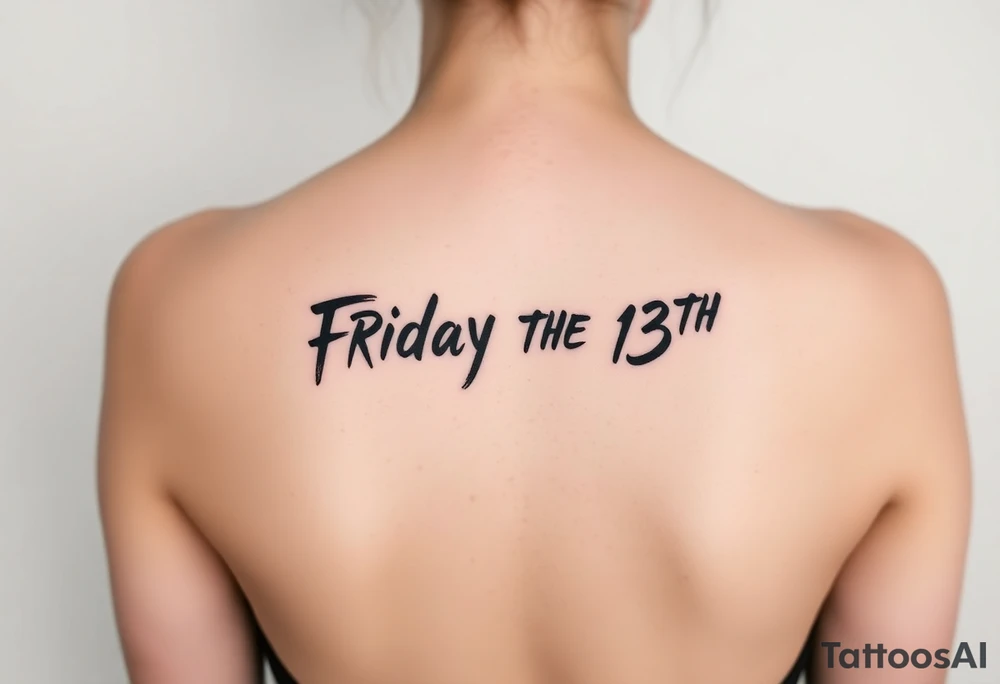 Friday the 13th horror tattoo tattoo idea