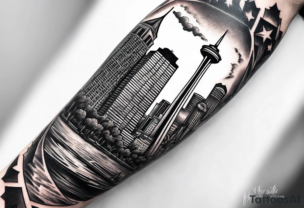 Nashville skyline tattoo idea