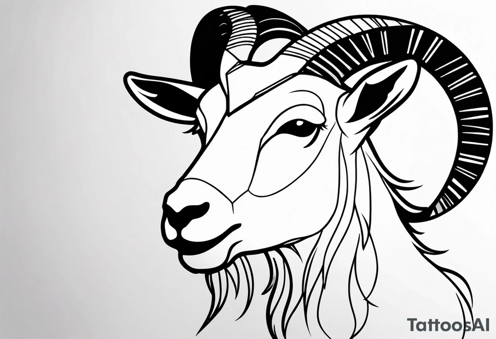 GOAT text tattoo idea