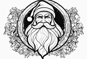 santa tattoo idea