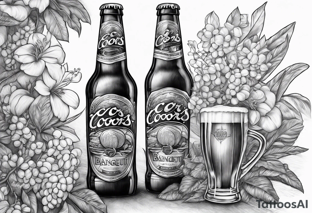 coors banquet beer tattoo idea