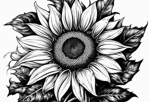 Sunflower tattoo idea