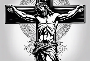 jesus on the cross tattoo idea