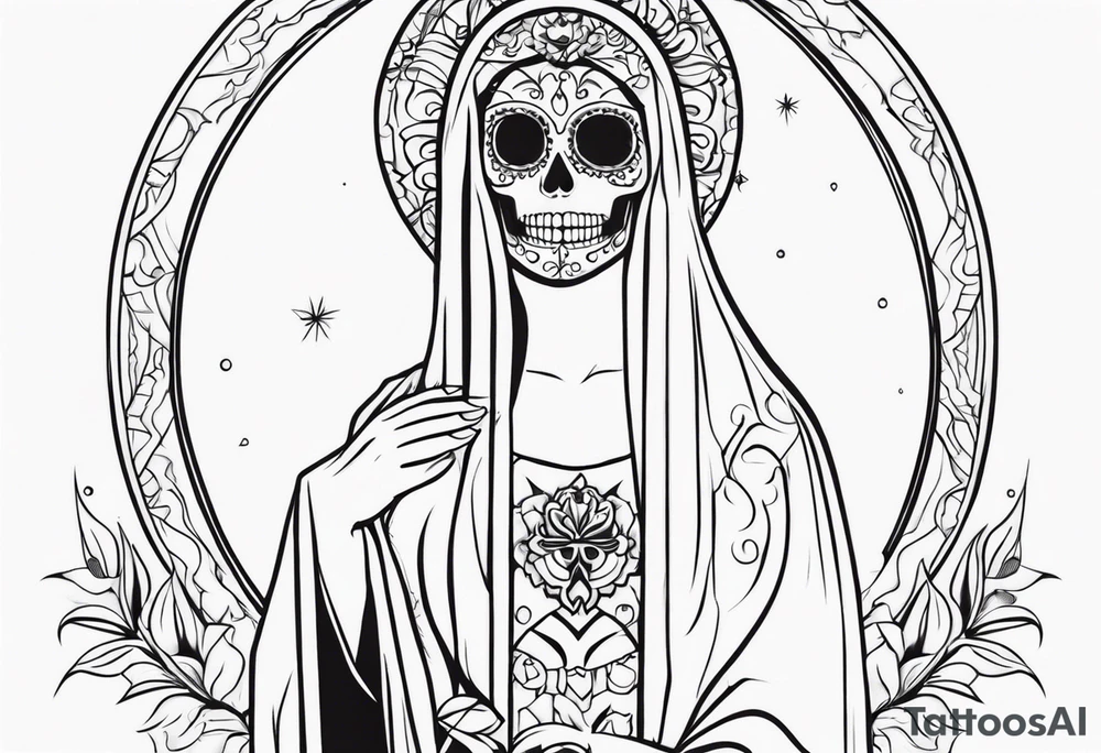 Santa Muerte tattoo idea