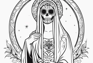 Santa Muerte tattoo idea