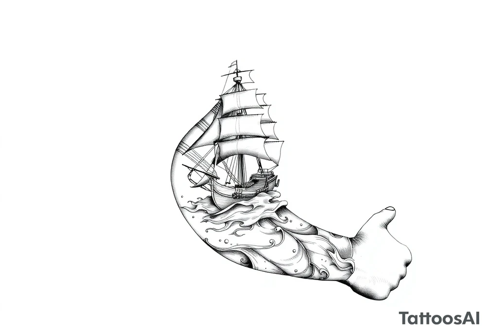 Ships are safest in harbor, but that’s not where built for tattoo idea