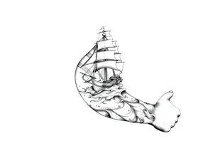 Ships are safest in harbor, but that’s not where built for tattoo idea