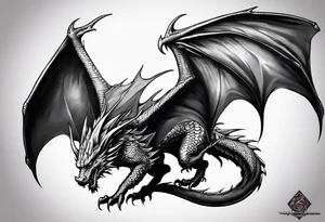 Dragon wings of various elements tattoo idea