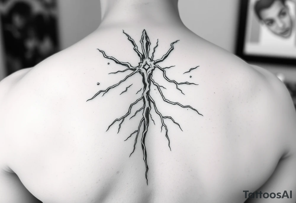 Lightning storm tattoo idea