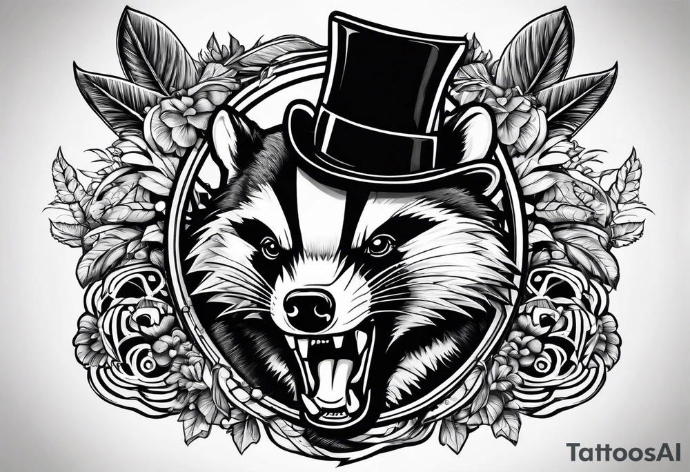 Angry Mc.Badgers tattoo idea