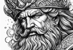 Poseidon tattoo idea