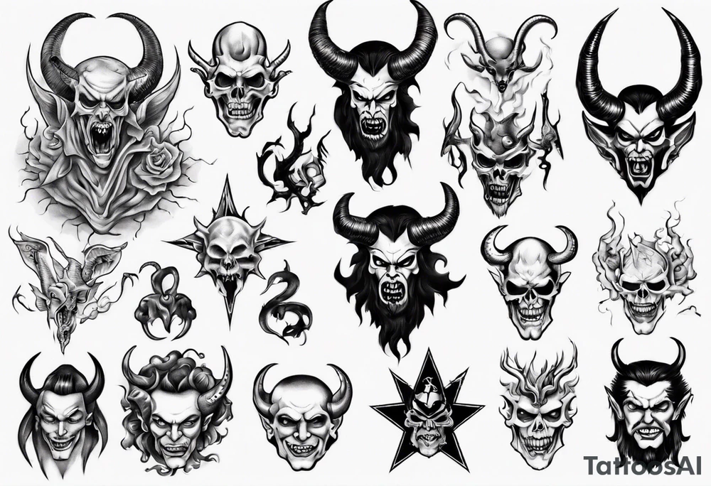 satan tattoo idea