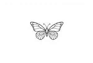 Chain link chain, butterfly, i ♥️ u alan knutson, you're my person tattoo idea