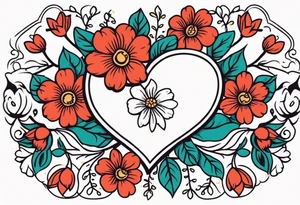 heart
old school vintage simple traditional design surrounded by vintage flowers


bold color simple tattoo idea