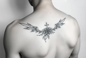 Femme spiritual fine line arm tattoo idea