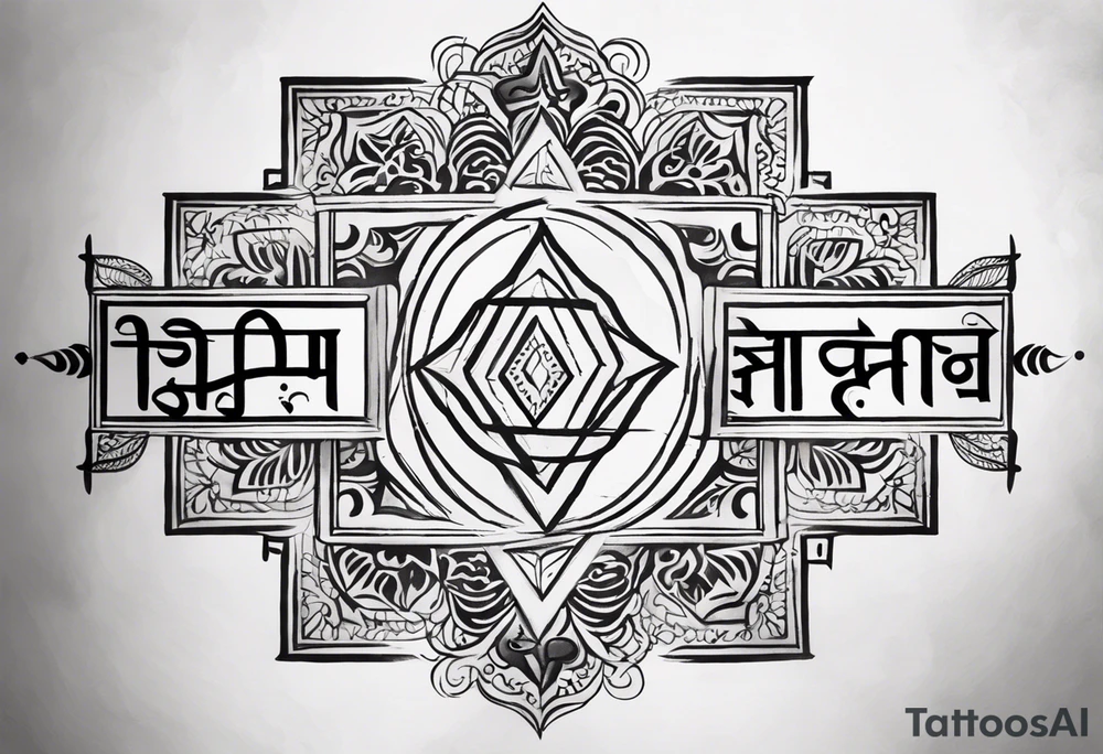 a text written"एकदा त्वां नष्टवान्,अधुना त्वया सह म्रियिष्यामि" tattoo idea