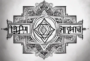 a text written"एकदा त्वां नष्टवान्,अधुना त्वया सह म्रियिष्यामि" tattoo idea