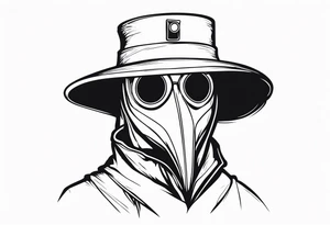 plague doctor in chernobyl tattoo idea