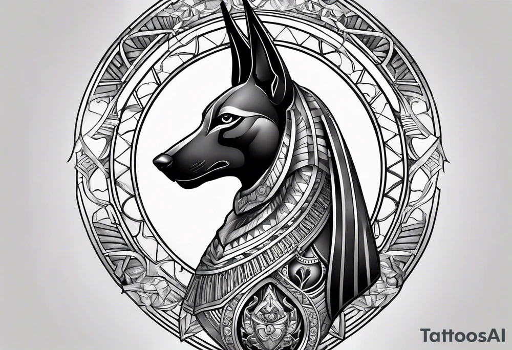 anubis tattoo idea
